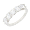 Platinum 2.00cts Lab Grown Diamond 5 Stone Half Eternity Ring