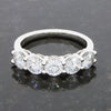 Platinum 2.00cts Lab Grown Diamond 5 Stone Half Eternity Ring