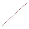9ct Yellow Gold 2.59cts Lab Grown Ruby and Diamond Tennis Bracelet