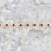 9ct Yellow Gold 2.59cts Lab Grown Ruby and Diamond Tennis Bracelet
