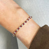 9ct Yellow Gold 2.59cts Lab Grown Ruby and Diamond Tennis Bracelet