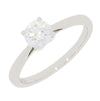 Platinum 0.71ct Brilliant Cut Lab Grown Diamond Solitaire Ring F VS