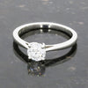 Platinum 0.71ct Brilliant Cut Lab Grown Diamond Solitaire Ring F VS