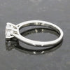 Platinum 0.71ct Brilliant Cut Lab Grown Diamond Solitaire Ring F VS