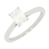 Platinum 1.00ct Emerald Cut Lab Grown Diamond Solitaire Ring F/G VS