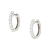 9ct White Gold 0.74cts Lab Grown Diamond Hoop Earrings