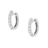 9ct White Gold 0.74cts Lab Grown Diamond Hoop Earrings