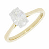 9ct Gold 1.00ct Oval Cut Lab Grown Diamond Solitaire Ring D-E VS1
