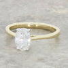 9ct Gold 1.00ct Oval Cut Lab Grown Diamond Solitaire Ring D-E VS1