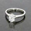 Platinum 1.02ct Oval Cut Lab Grown Diamond Solitaire Ring D VVS2