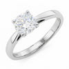 Platinum 1.02ct Brilliant Cut Lab Grown Diamond Solitaire Ring D VS1