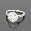 Platinum 1.73cts Lab Grown Diamond Halo Ring