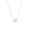 9ct White Gold 0.50cts Lab Grown Diamond Solitaire Pendant and Chain | H&H