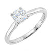 Platinum 0.71ct Brilliant Cut Lab Grown Diamond Solitaire Ring Certificated E VVS2 LGD142