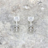 9ct White Gold 1.02cts Lab Grown Brilliant Cut Diamond Stud Earrings | H&H