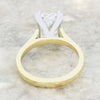 18ct Gold 3.02ct Radiant Cut Lab Grown Diamond Solitaire Ring D VS1