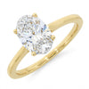 9ct Yellow Gold 1.52ct Oval Cut Lab Grown Diamond Solitaire Ring E SI1 Certificated LGD151