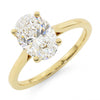9ct Gold 1.91ct Oval Cut Lab Grown Diamond Solitaire Ring E SI 1