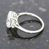 Platinum 3.58ct Lab Grown Diamond Three Stone Ring Certificated F VS1 LGD156