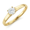 9ct Gold 0.33ct Brilliant Cut Lab Grown Diamond Solitaire Ring D VS1