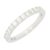 9ct White Gold 0.40cts Lab Grown Diamond Brilliant Cut Half Eternity Ring