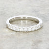9ct White Gold 0.40cts Lab Grown Diamond Brilliant Cut Half Eternity Ring