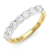 9ct Gold 1.03cts Lab Grown Diamond Brilliant Cut Half Eternity Ring
