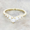 9ct Gold 0.47cts Lab Grown Diamond Brilliant Cut Wishbone Ring