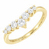 9ct Gold 0.47cts Lab Grown Diamond Brilliant Cut Wishbone Ring