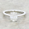 Platinum 1.05ct Oval Cut Lab Grown Diamond Solitaire Ring