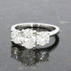 Platinum 2.39ct Lab Grown Diamond Three Stone Ring Certificated E VS1 LGD177