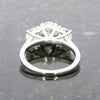 Platinum 2.39ct Lab Grown Diamond Three Stone Ring Certificated E VS1 LGD177