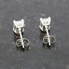 Platinum 2.00cts Emerald Cut Lab Grown Diamond Stud Earrings LGD184