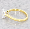 18ct Yellow Gold 1.00ct Emerald Cut Lab Grown Diamond Solitaire Ring - LGD195