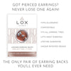 Connoisseurs Lox Rose Gold Tone Earring Backs LOX 2RGE | H&H Jewellers