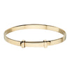 Little Star Flores Gold Plated Sterling Silver Baby Bangle LSB0034