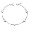 Little Star Beatrice Sterling Silver Hearts Bracelet LSB0308