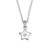 Little Star Kirsty Sterling Silver Diamond Star Necklace LSN0009