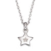 Little Star Kirsty Sterling Silver Diamond Star Necklace LSN0009