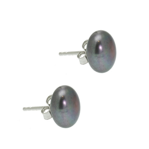 Lido Pearls Freshwater Pearl Silver Stud Earrings MEDSPEA | H&H
