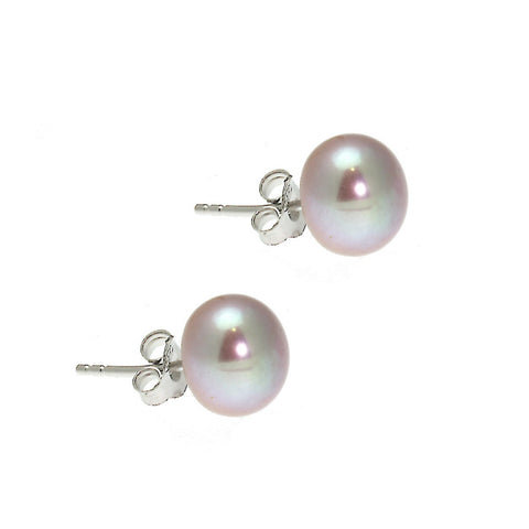 Lido Pearls Pink Freshwater Pearl Stud Earrings MEDSP | H&H Jewellers
