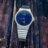 Casio Collection Blue Dial Stainless Steel Bracelet Watch MQ-24DA-2AEF