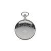 Mount Royal Chrome Plated Full Hunter Skeleton Dial Mechanical Pocket Watch MR-B22