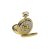 Mount Royal Yellow Gold Plated Full Hunter Skeleton Dial Mechanical Pocket Watch MR-B41