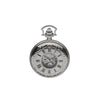 Mount Royal Chrome Plated Full Hunter Skeleton Dial Mechanical Pocket Watch MR-B42
