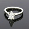Platinum 1.00ct Pear Cut Diamond Solitaire Ring