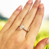 Platinum 1.00ct Pear Cut Diamond Solitaire Ring