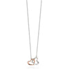 Fiorelli Silver Double Heart Necklace N3722