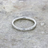 Platinum 0.14ct Brilliant Cut Diamond Channel Set Wedding Ring | H&H