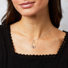 Laura Ashley Talon Stripes Love Birds Sterling Silver Necklace N4656